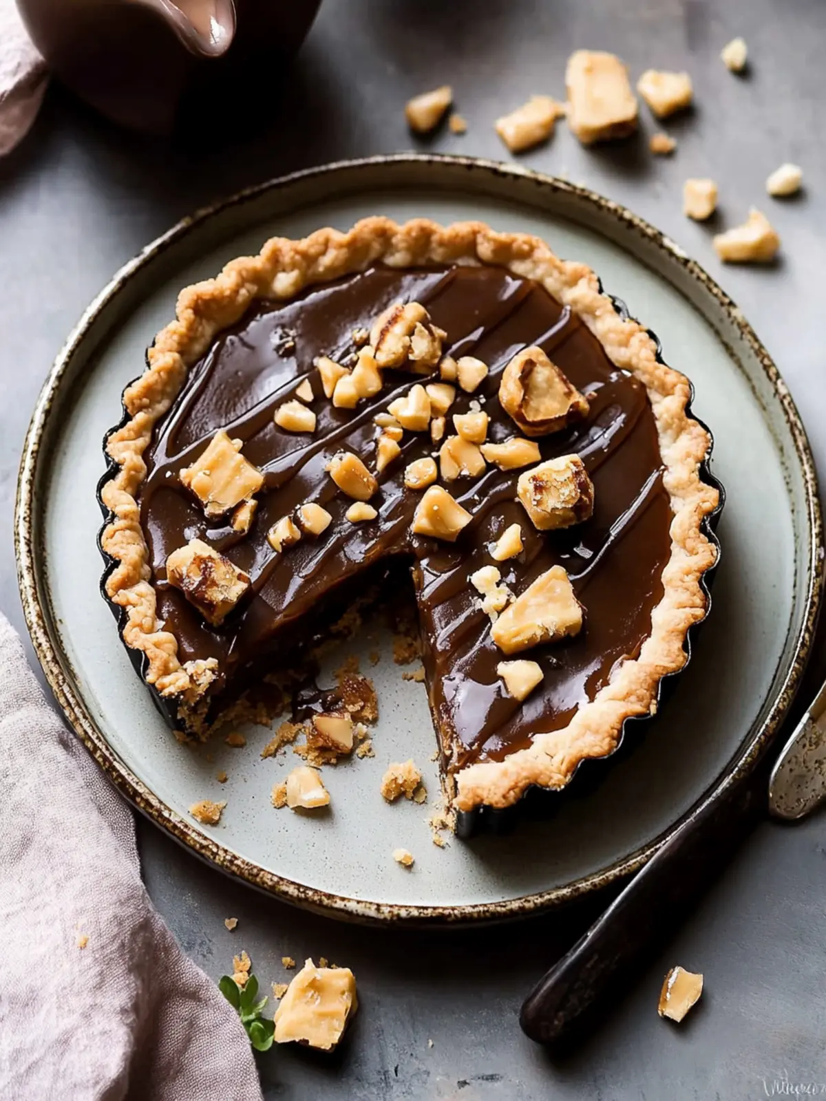 Indulge in Snickers Caramel Tart: Sweet Bliss Awaits 4 Snickers Caramel Tart