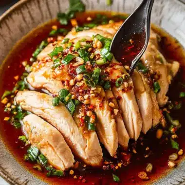 Poached Chicken with Sichuan Chili Sauce That's Irresistibly Spicy 9 Poached Chicken with Sichuan Chili Sauce