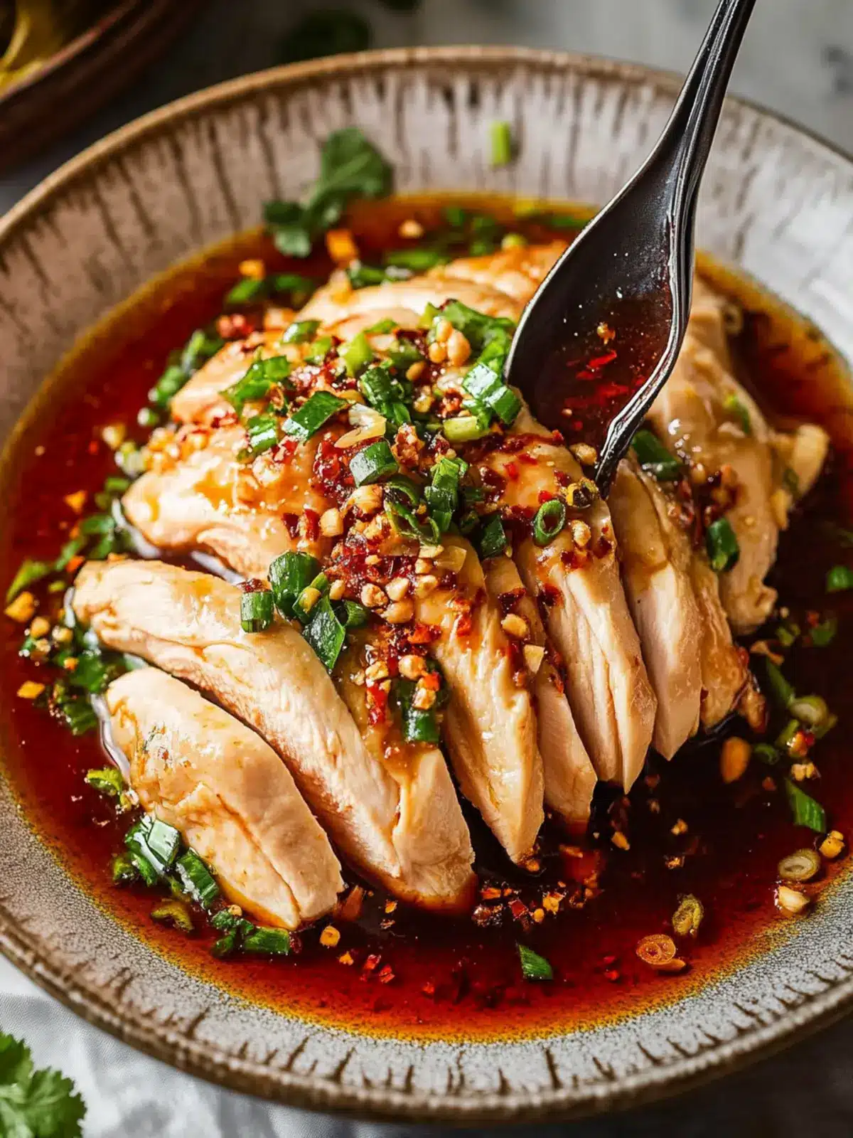 Poached Chicken with Sichuan Chili Sauce That's Irresistibly Spicy 5 Poached Chicken with Sichuan Chili Sauce