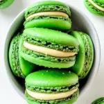 Festive Green Vanilla Bean St Patrick’s Day Macarons Recipe 12 Green Vanilla Bean St Patrick’s Day Macarons