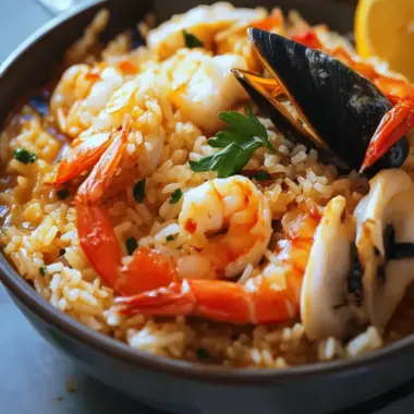 Seafood Rice Delight: Irresistibly Creamy and Flavor Packed 9 Seafood Rice