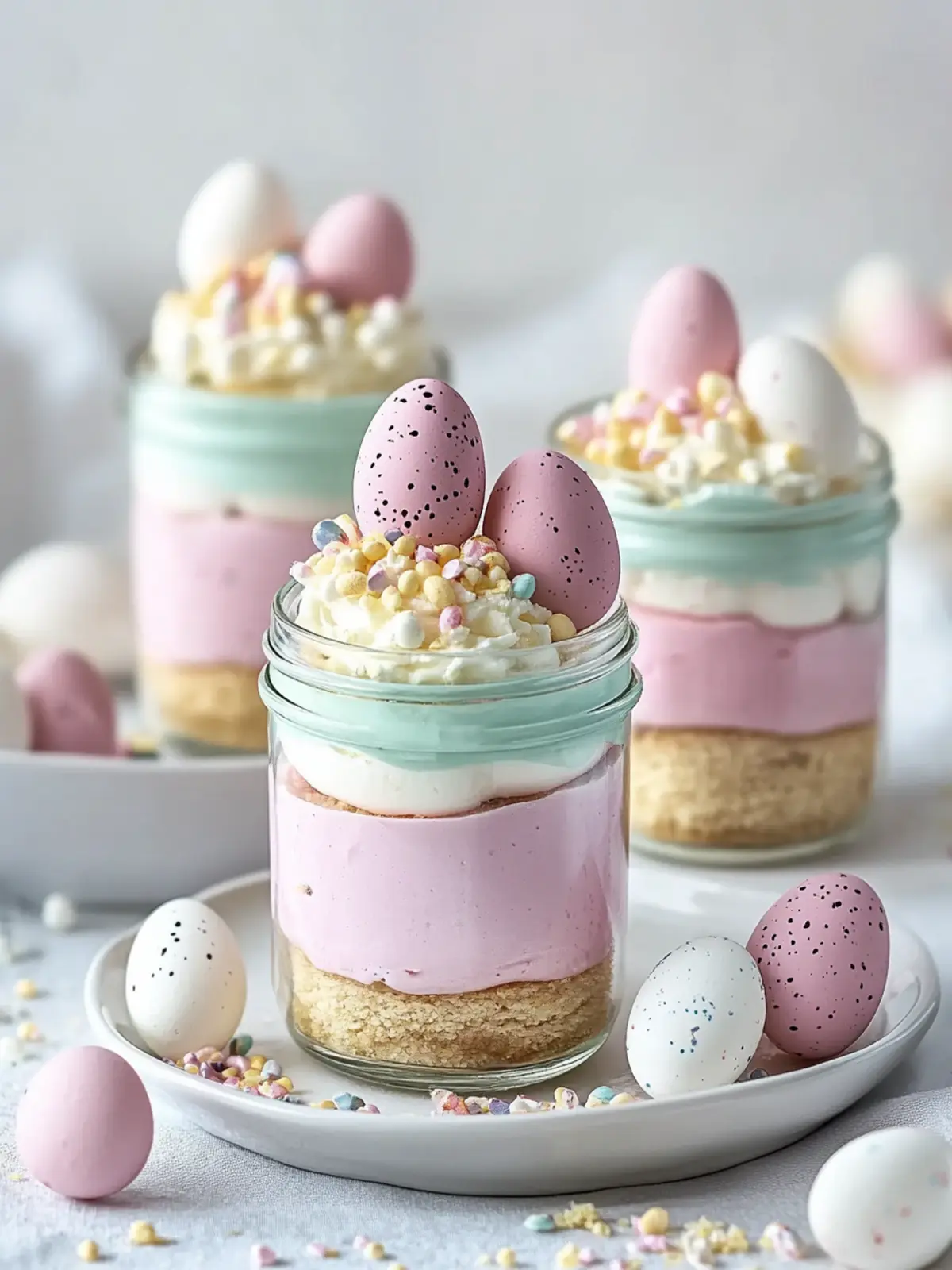 Delightful Easter Egg Cheesecake Jars for a Sweet Spring Treat 2 Easter Egg Cheesecake Jars