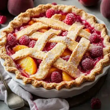 Delicious Peach Raspberry Pie to Sweeten Your Day 9 Peach Raspberry Pie