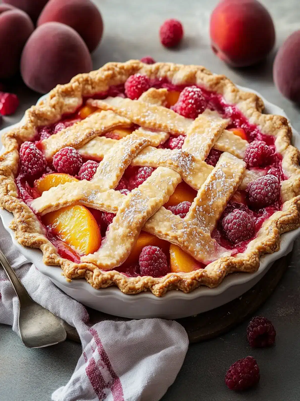 Delicious Peach Raspberry Pie to Sweeten Your Day 5 Peach Raspberry Pie