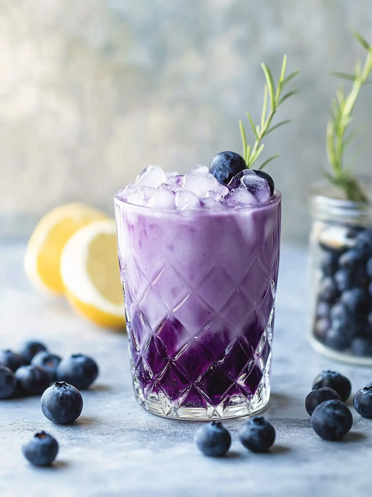 Sugar-Free Blueberry Italian Cream Soda: Creamy Summer Bliss 4 Blueberry Italian Cream Soda