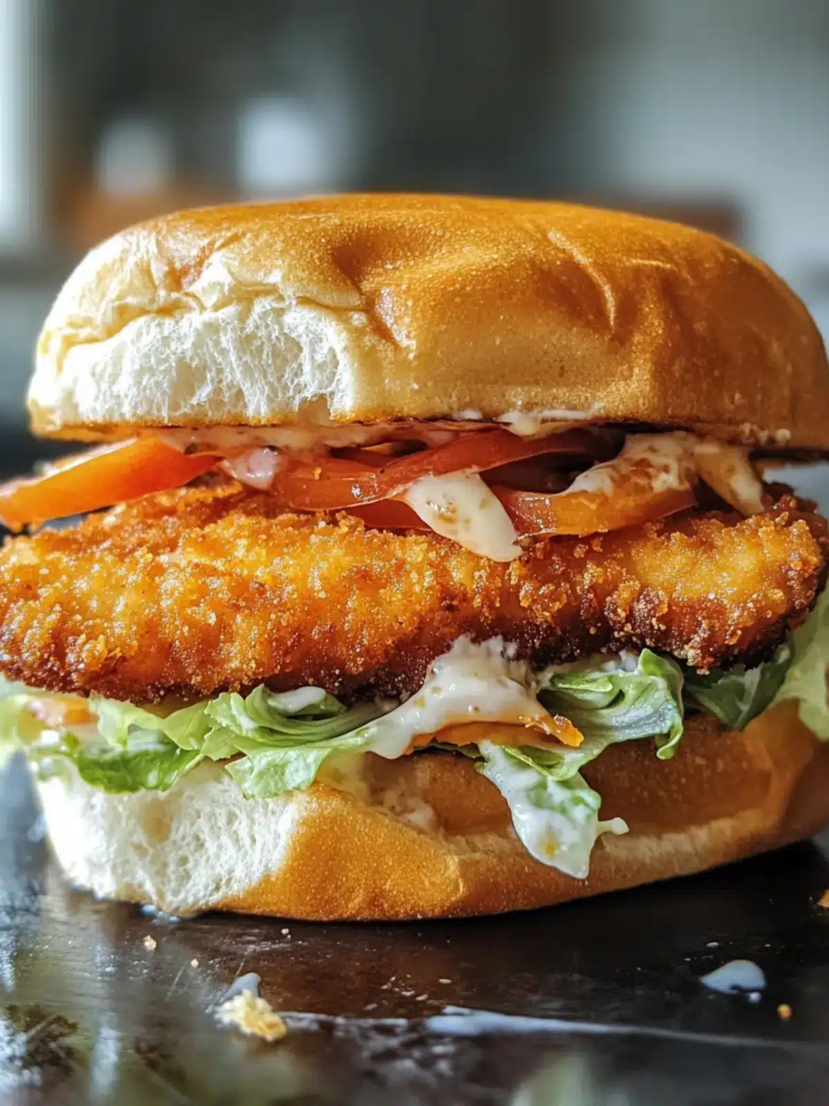 Crispy Fried Cod Sandwich on Toasted Brioche You'll Crave 2 Crispy Fried Cod Sandwich on Toasted Brioche