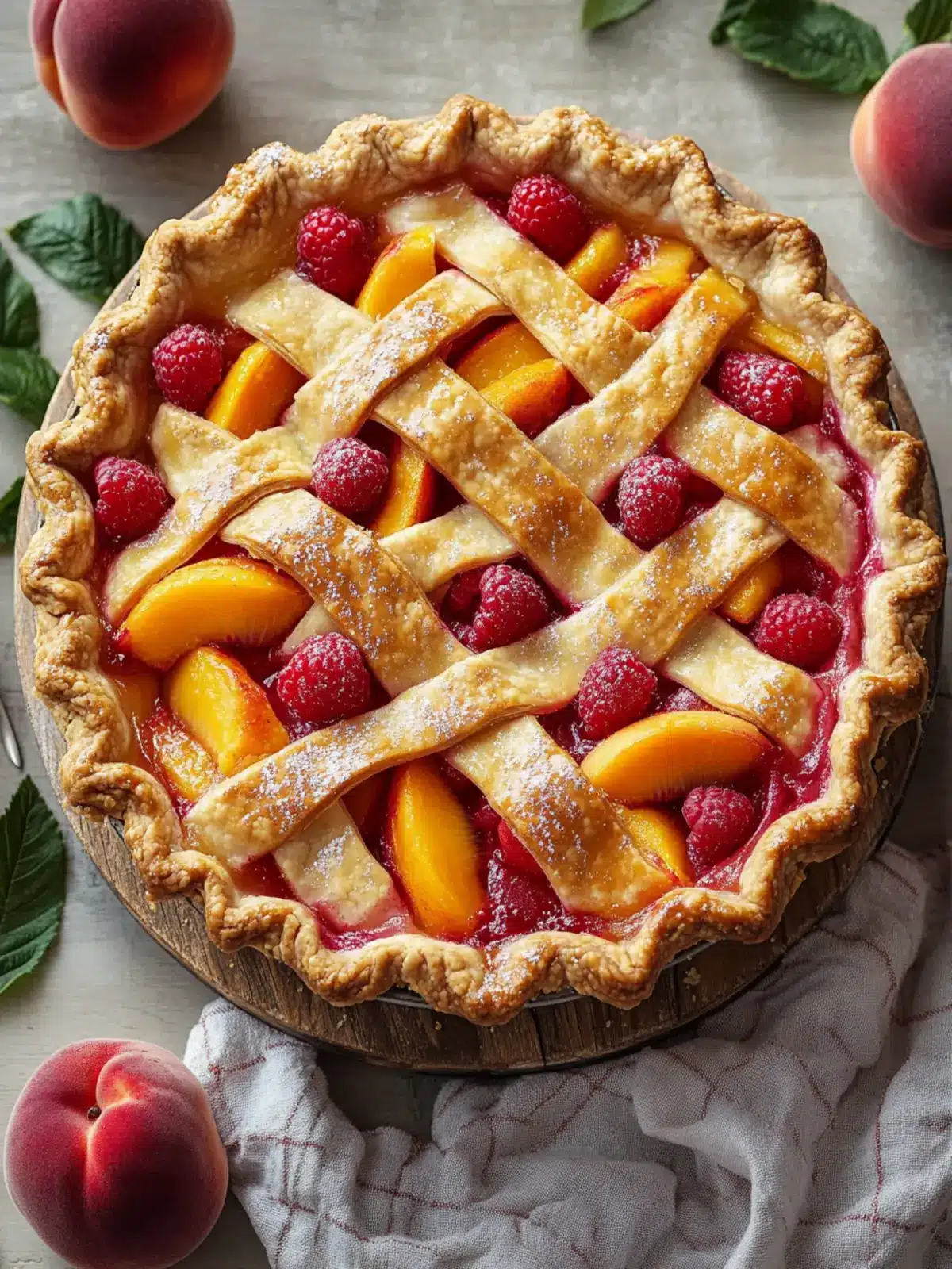 Delicious Peach Raspberry Pie to Sweeten Your Day 2 Peach Raspberry Pie