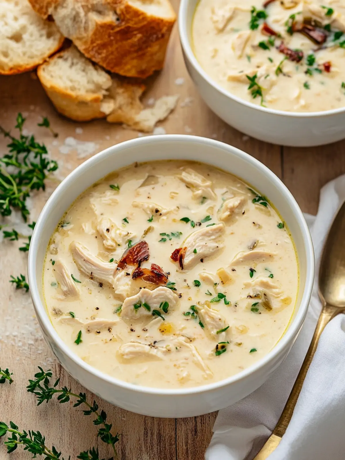 Deliciously Cozy Creamy Boursin Chicken Soup Recipe 2 Creamy Boursin Chicken Soup
