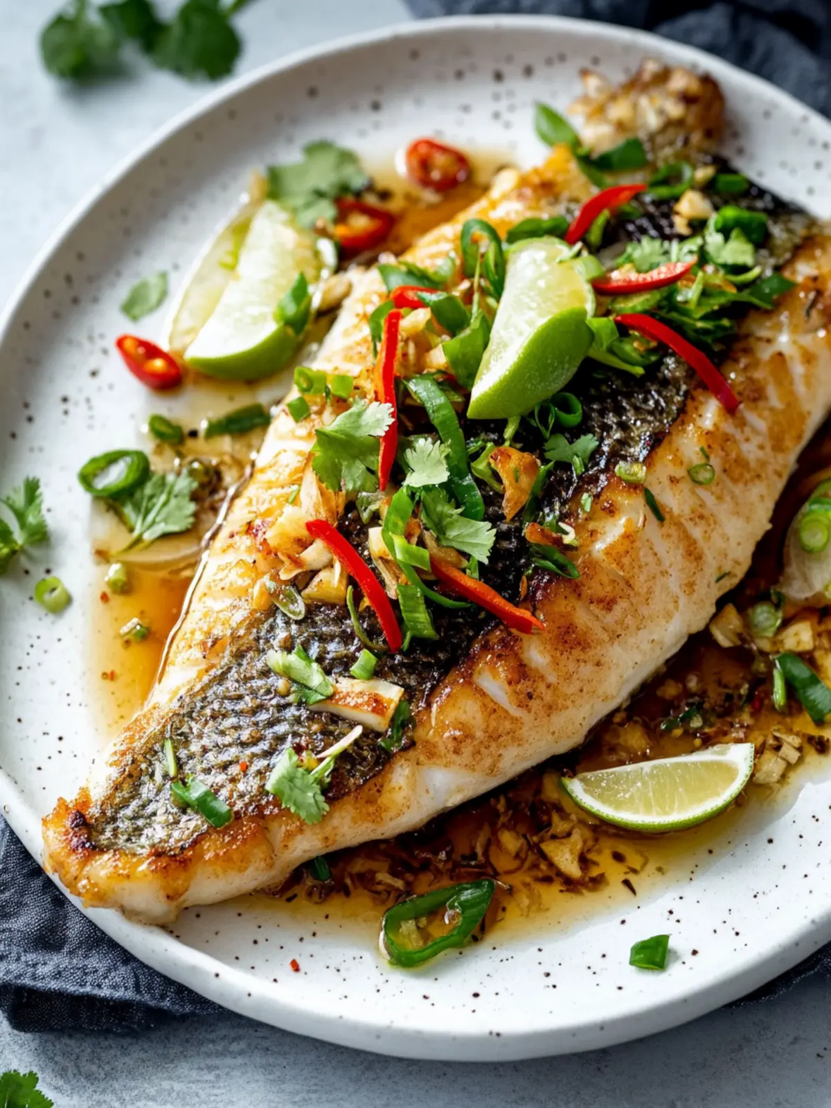 Savory Ginger Onion Fried Sea Bass for a Cozy Dinner Night 4 Ginger Onion Fried Sea Bass