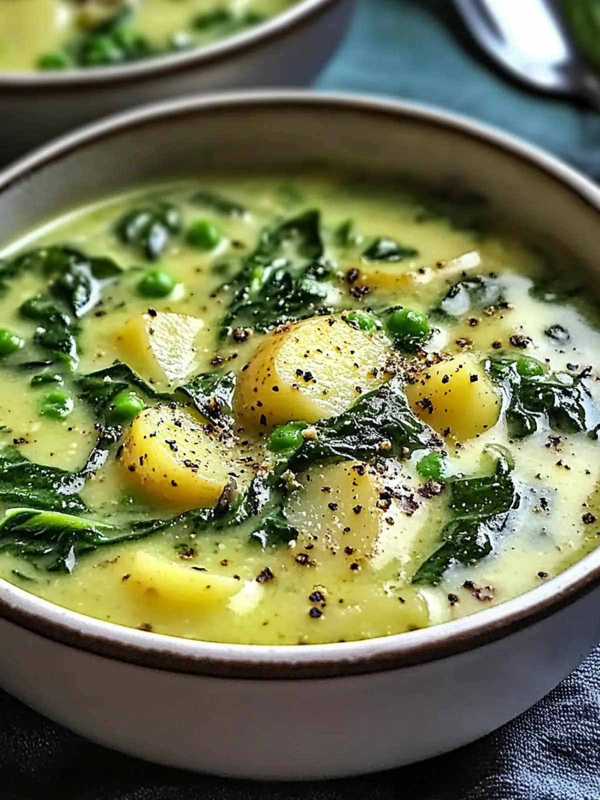 Deliciously Creamy Spinach and Potato Garden Soup Recipe 4 Creamy Spinach and Potato Garden Soup