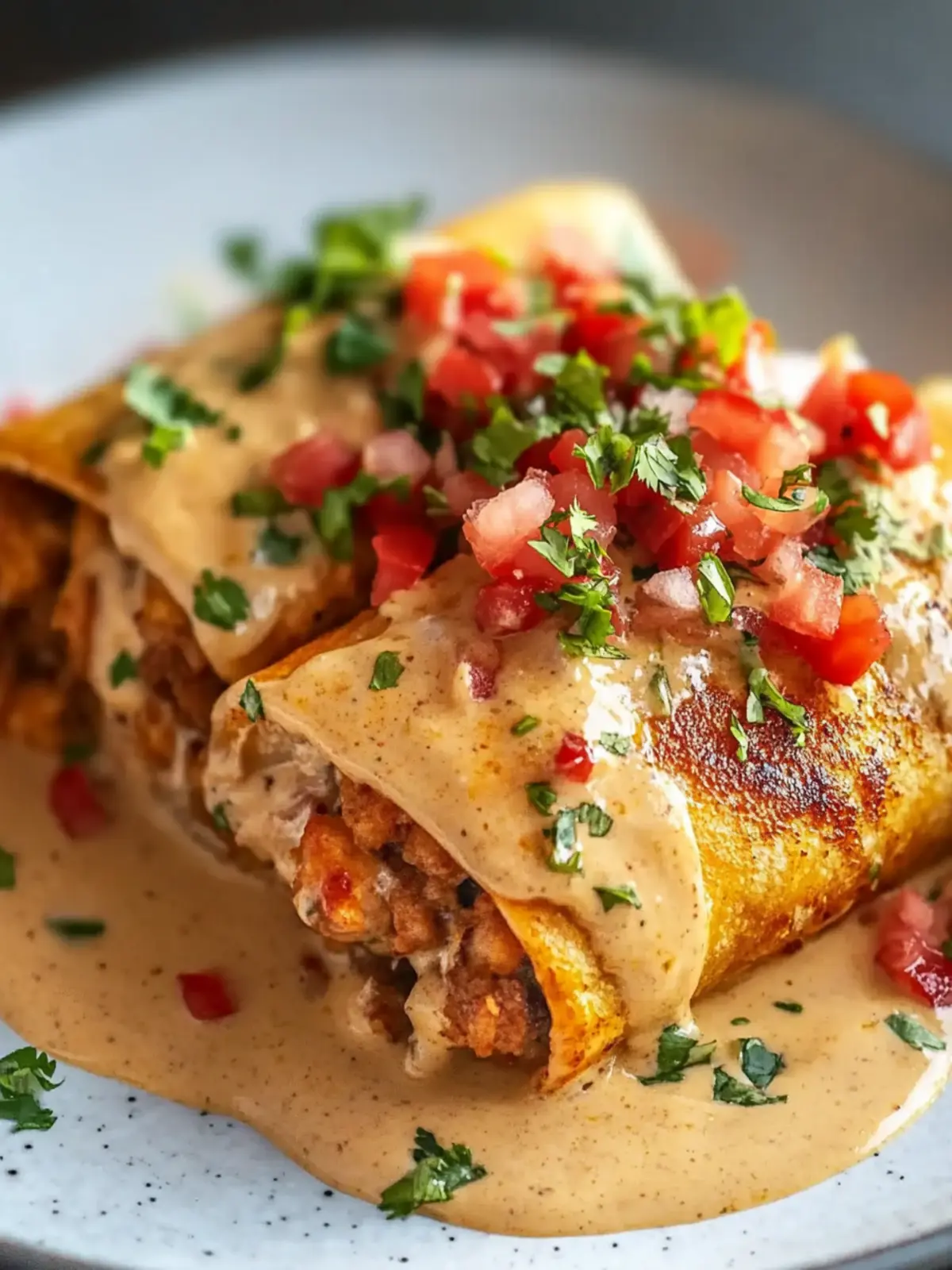 Boudin Chimichangas with Crawfish Cream Sauce You'll Crave 2 Boudin Chimichangas with Crawfish Cream Sauce