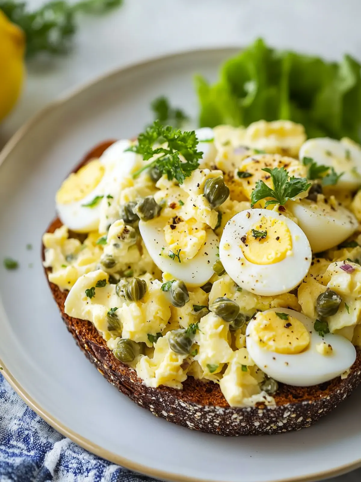 Delicious Lemon Caper Egg Salad Ready in Just 10 Minutes 3 Lemon Caper Egg Salad