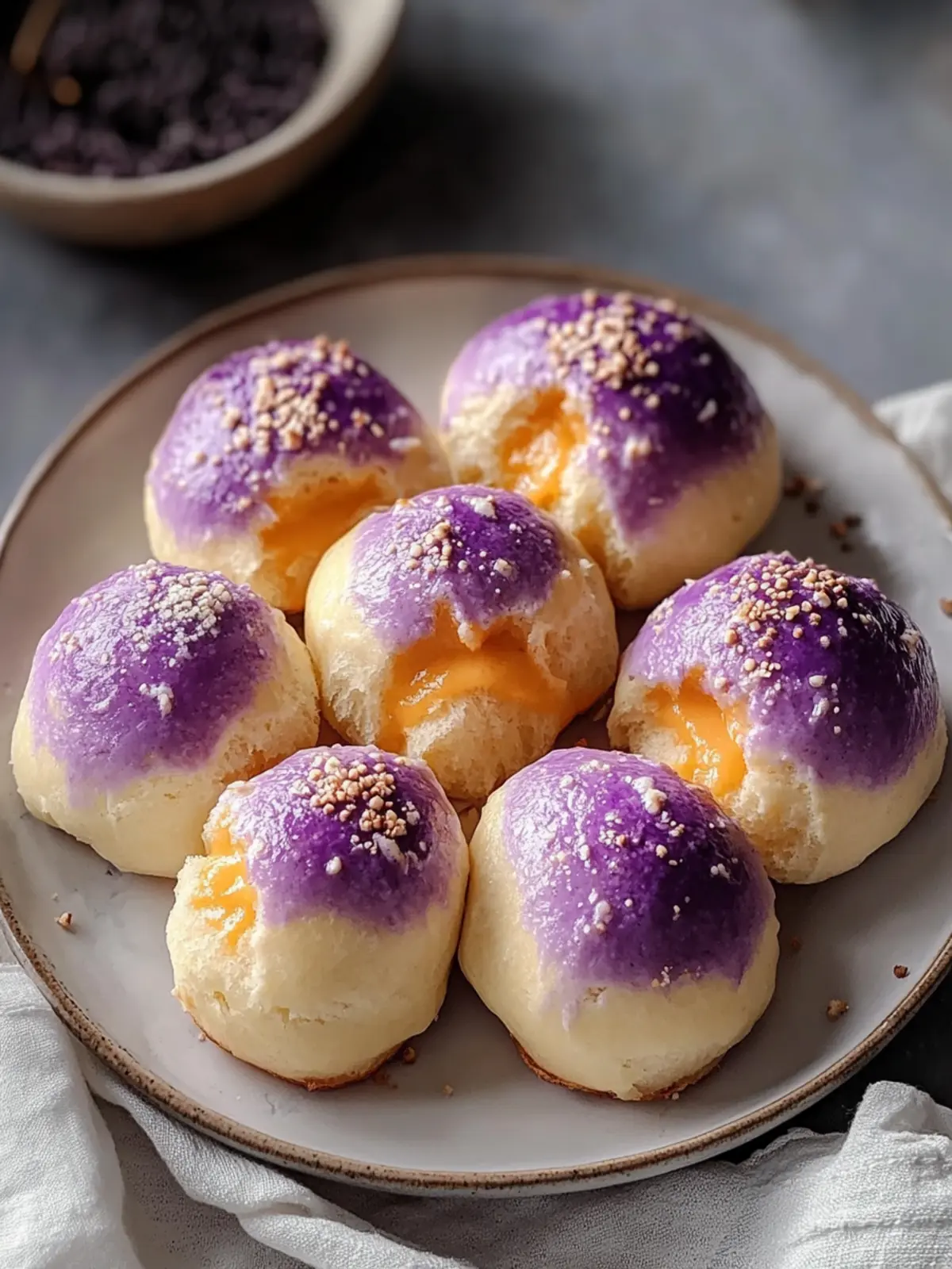 Cheesy Purple Yam Bread Rolls for Cozy Mornings at Home 4 Cheesy Purple Yam Bread Rolls