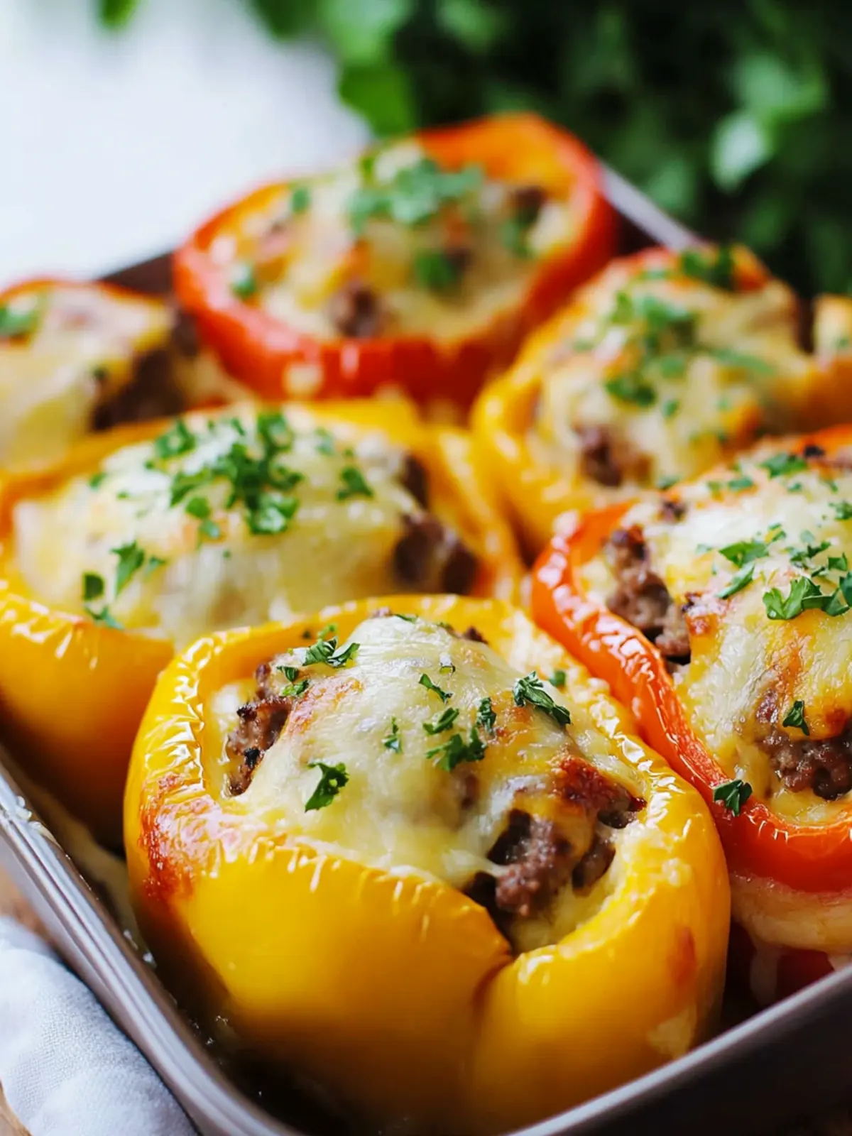Savory Cheeseburger Stuffed Peppers for a Fun Dinner Tonight 5 Cheeseburger Stuffed Peppers