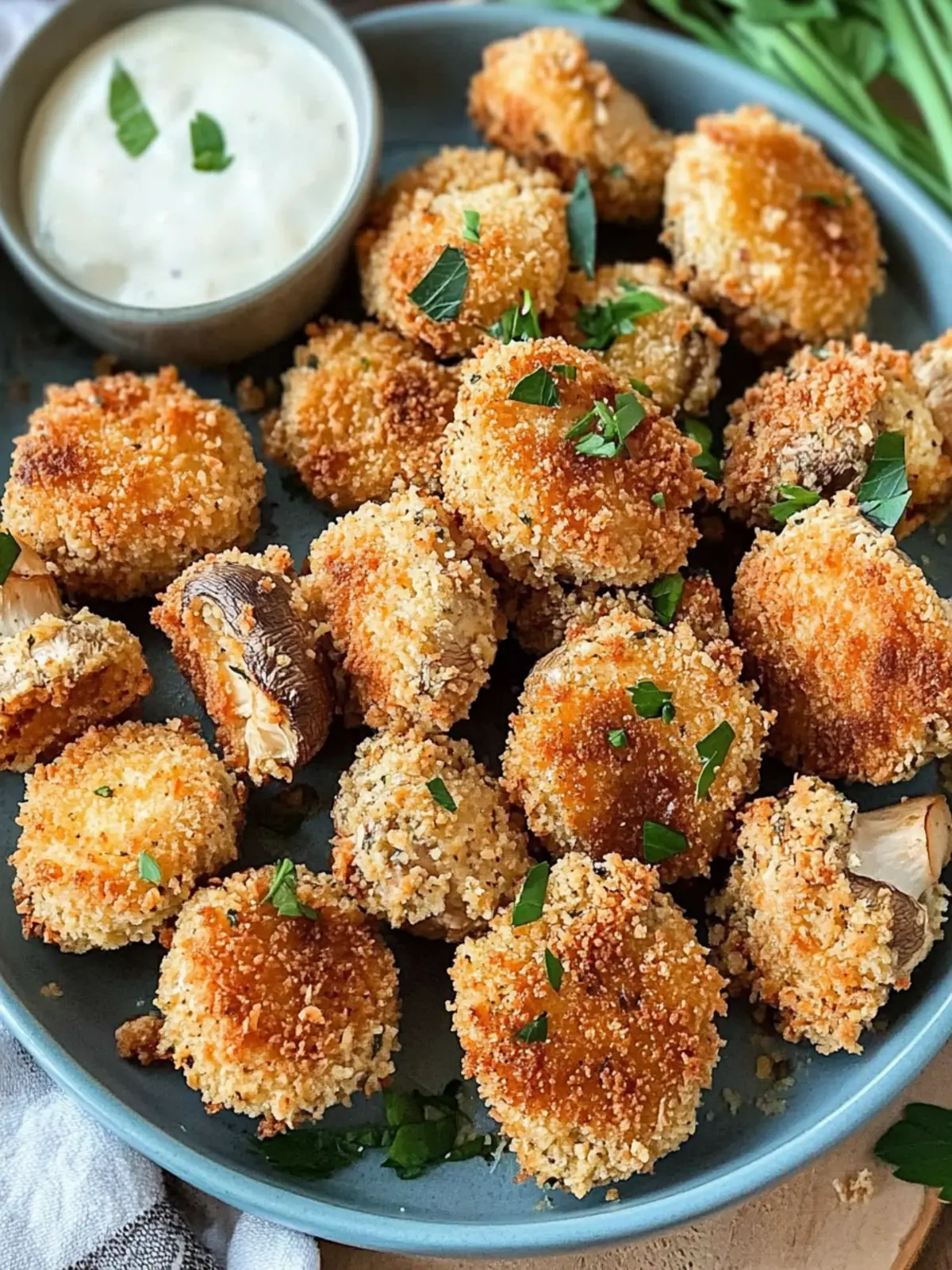 Crispy Baked Breaded Mushrooms for the Ultimate Snack Fix 3 Baked Breaded Mushrooms