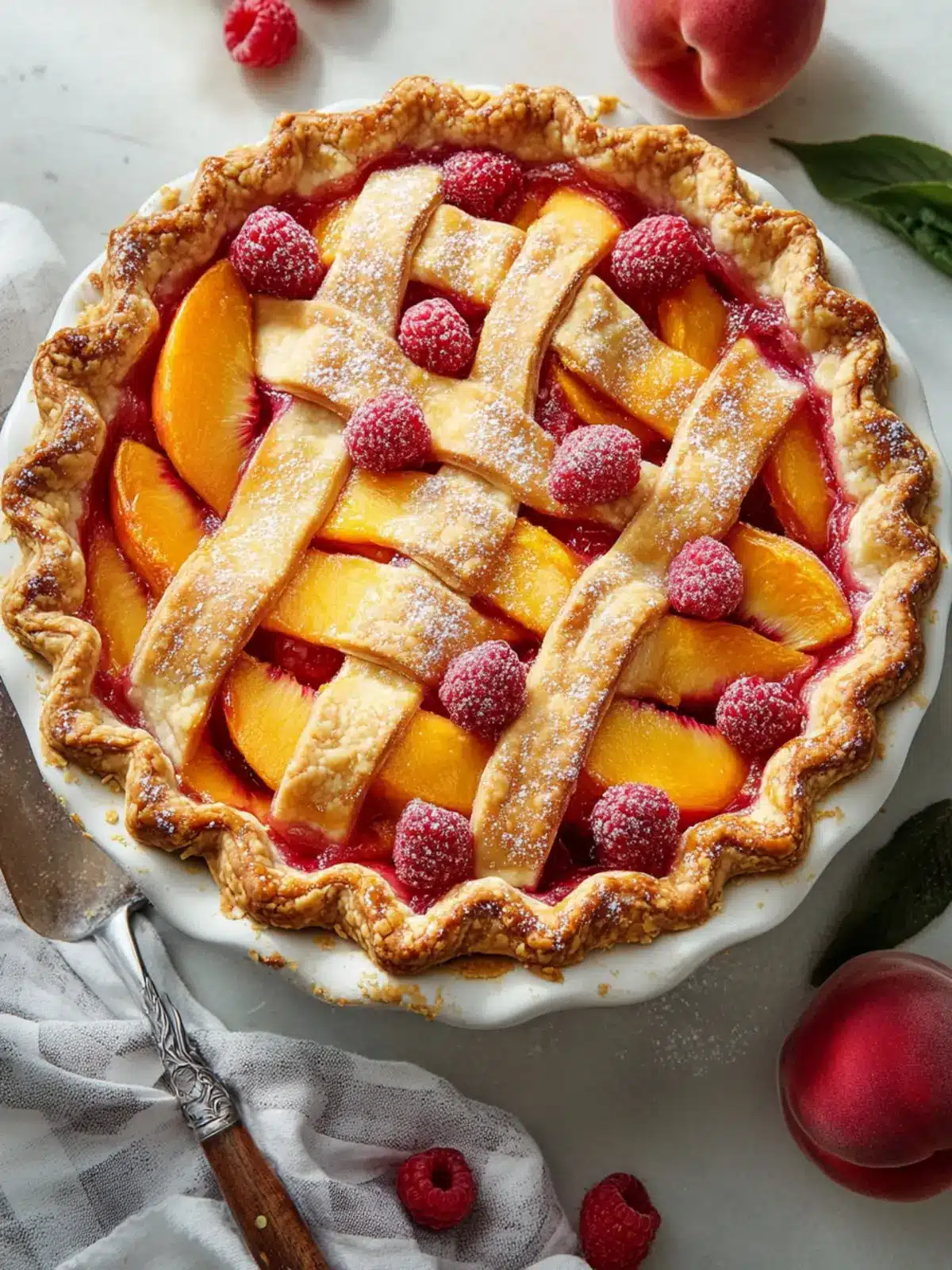 Delicious Peach Raspberry Pie to Sweeten Your Day 3 Peach Raspberry Pie