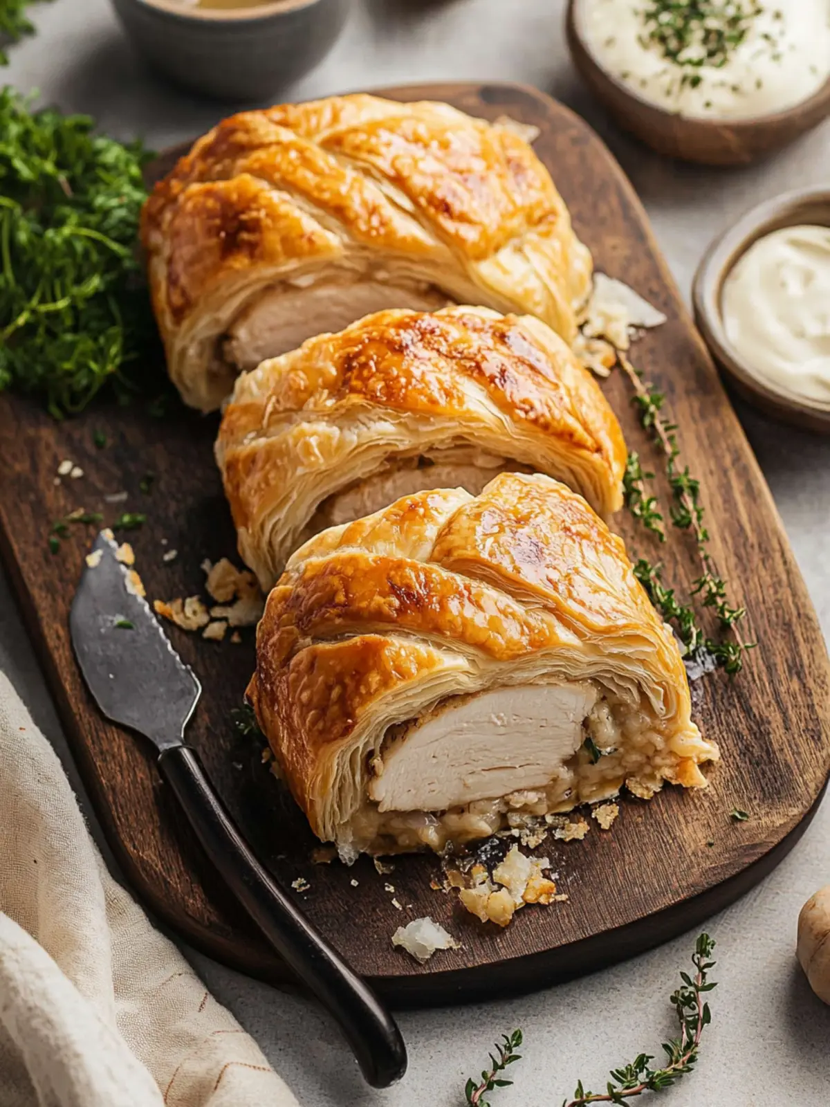 Irresistible Chicken Wellington with Creamy Dijon Sauce 3 Chicken Wellington