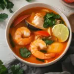 Savor Homemade Tom Yum Soup with Fresh Shrimp Delight 85 Tom Yum Soup