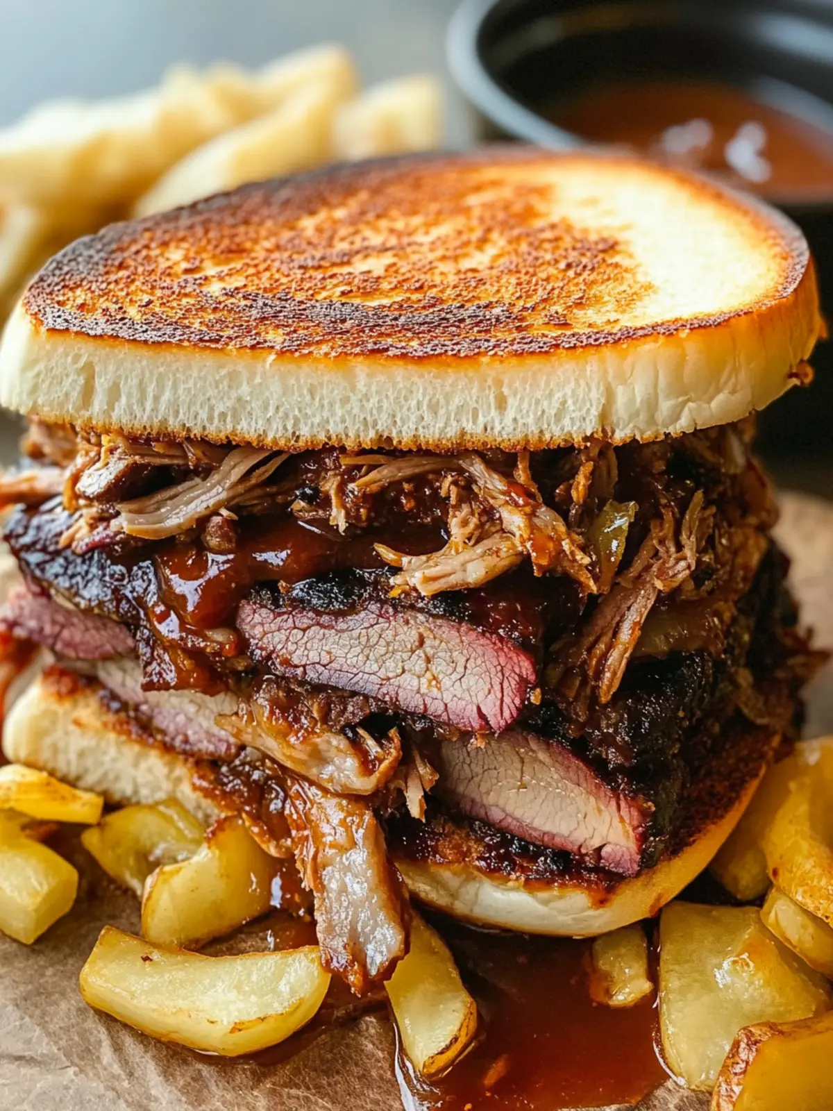 Savory BBQ Brisket Melts for Game Day Bliss 4 BBQ Brisket Melts