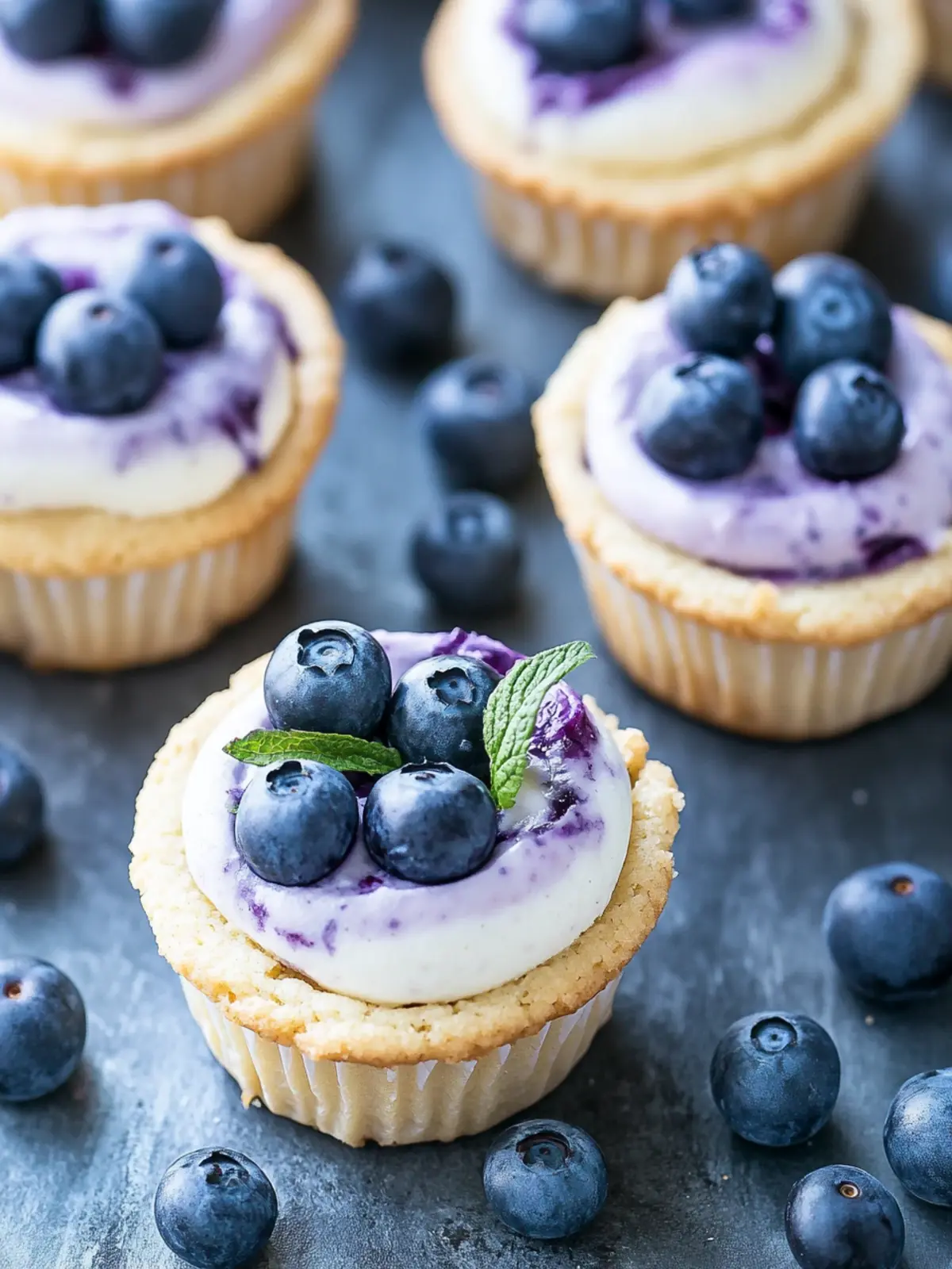 Blueberry Cheesecake Cookie Cups That'll Wow Your Summer Guests 4 Blueberry Cheesecake Cookie Cups