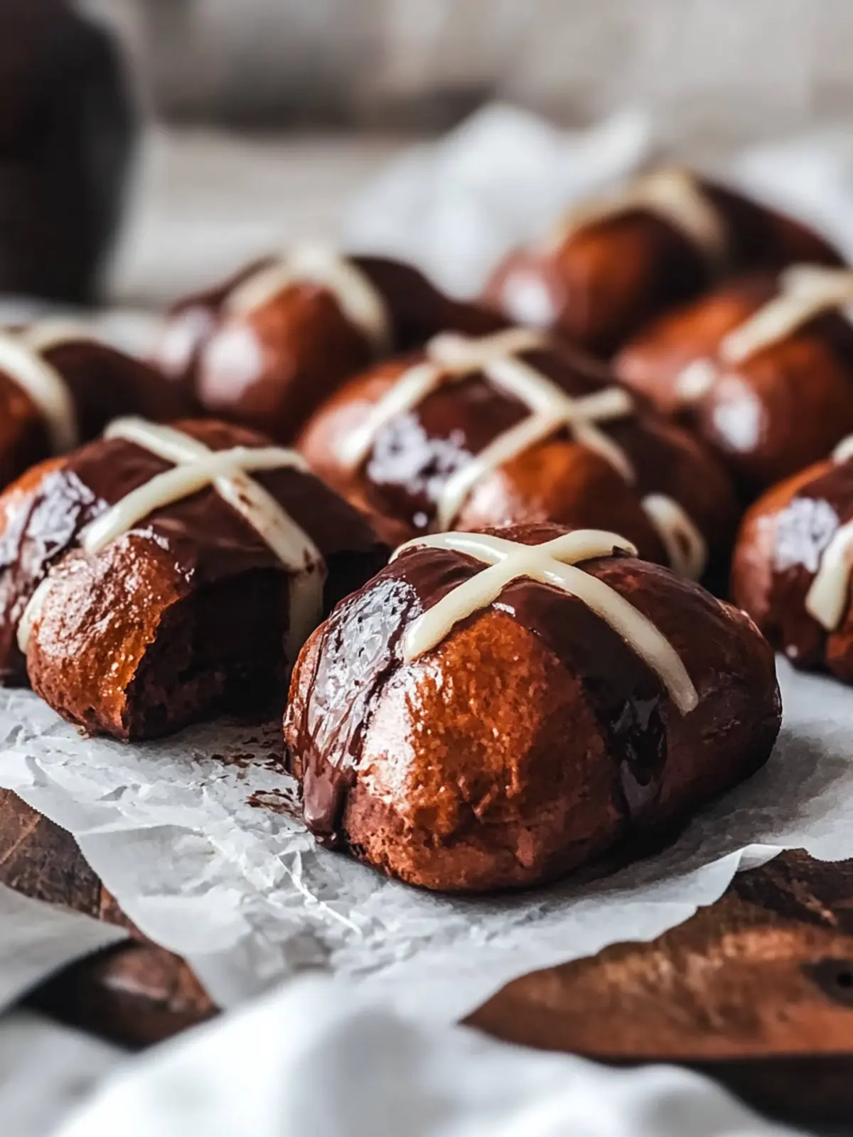 Brioche Chocolate Hot Cross Buns: A Delicious Twist for Easter 2 Brioche Chocolate Hot Cross Buns