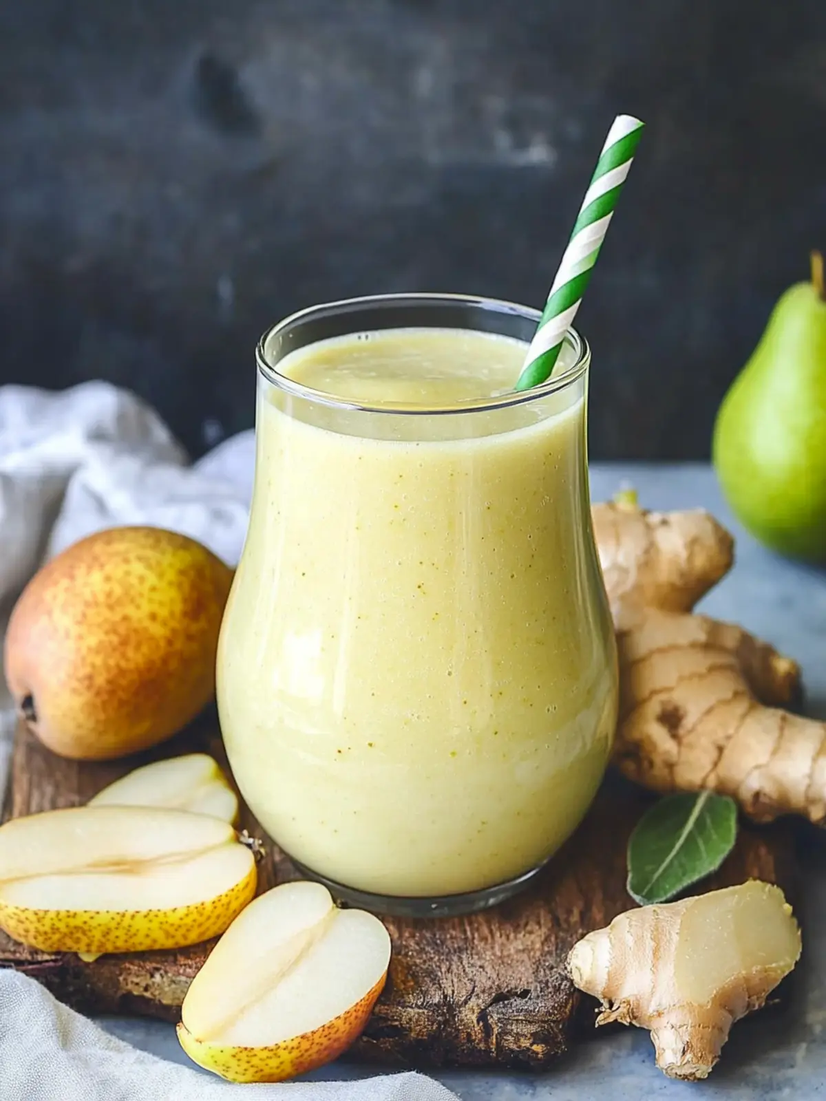 Revitalize Your Day with a Pear Ginger Smoothie Delight 2 Pear Ginger Smoothie