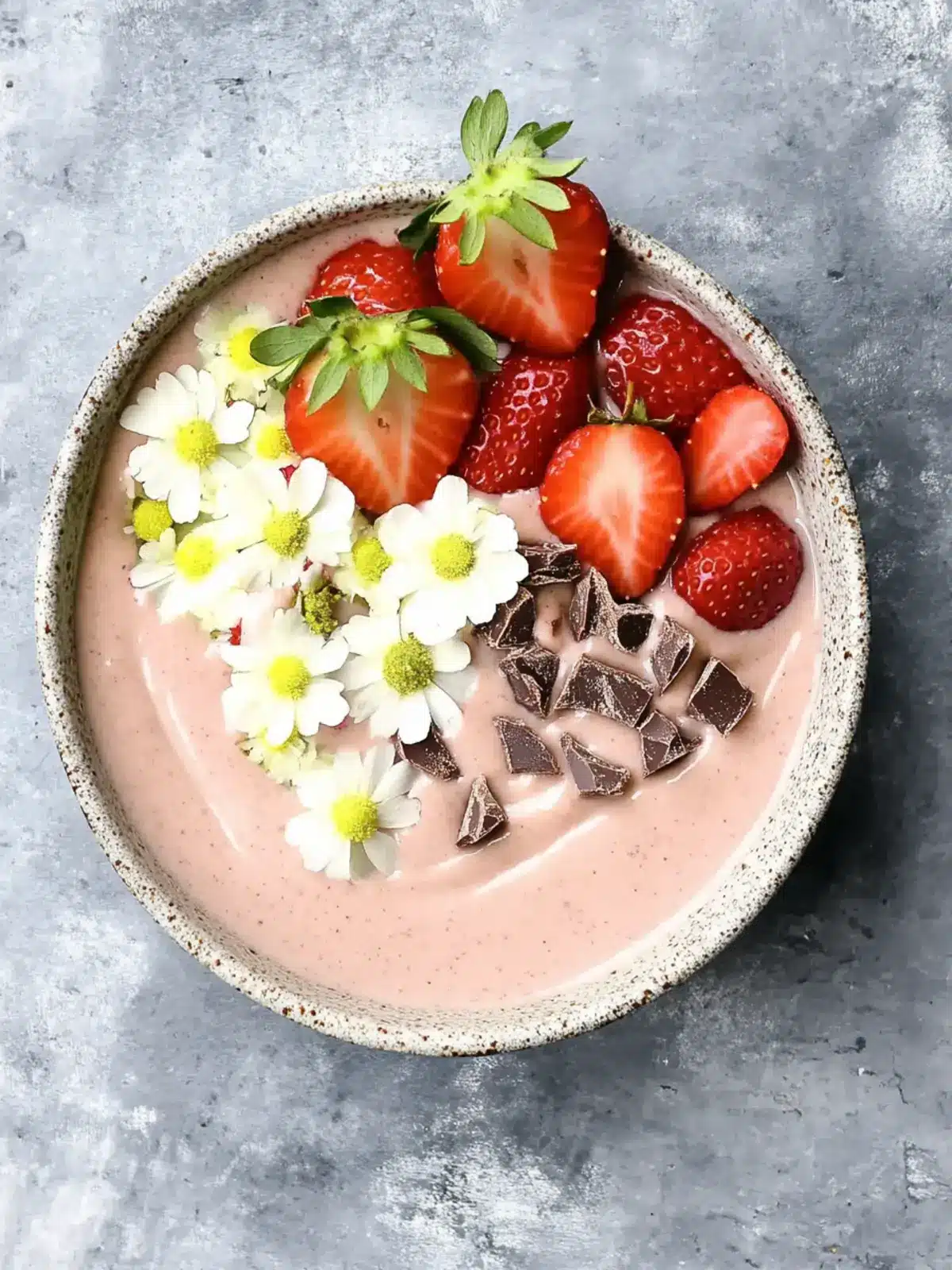 Indulge in a White Chocolate Strawberry Smoothie Bowl Bliss 4 White Chocolate Strawberry Smoothie Bowl