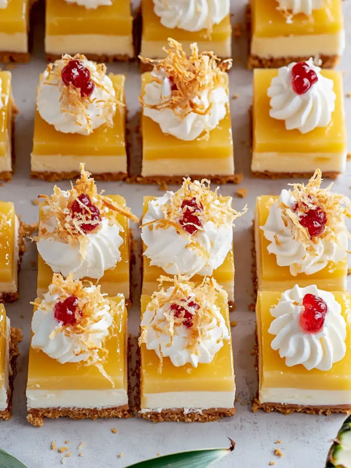 Delicious Piña Colada Cheesecake Bites for Endless Summer Vibes 3 Piña Colada Cheesecake Bites
