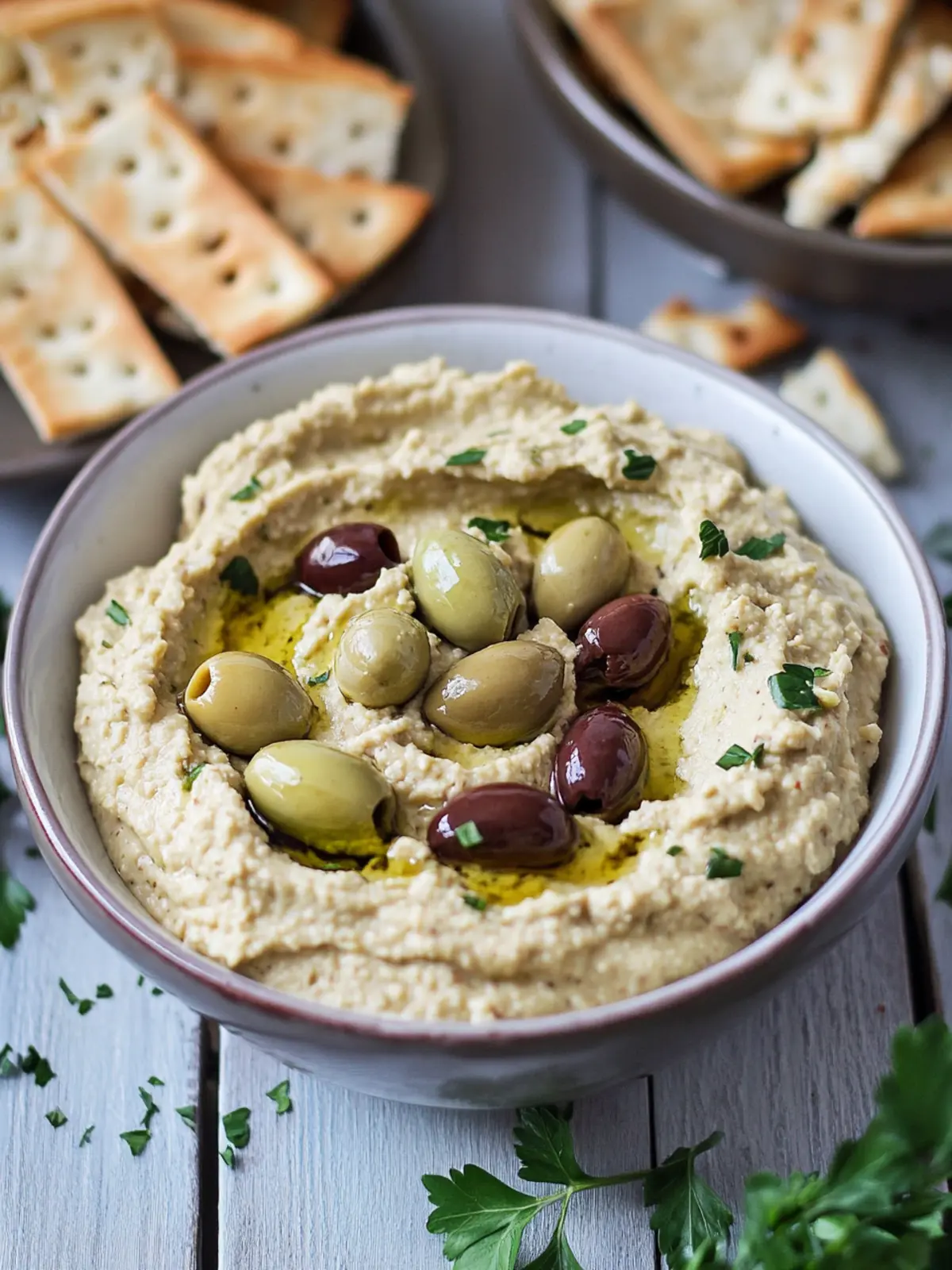 Easy Olive Hummus Recipe for a Creamy Vegan Delight 4 Olive Hummus