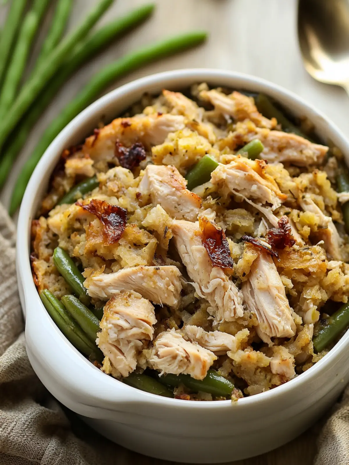 Crockpot Chicken and Stuffing with Green Beans Made Easy 2 Crockpot Chicken and Stuffing with Green Beans