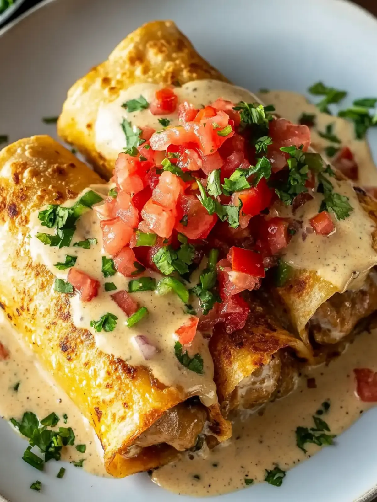 Boudin Chimichangas with Crawfish Cream Sauce You'll Crave 4 Boudin Chimichangas with Crawfish Cream Sauce