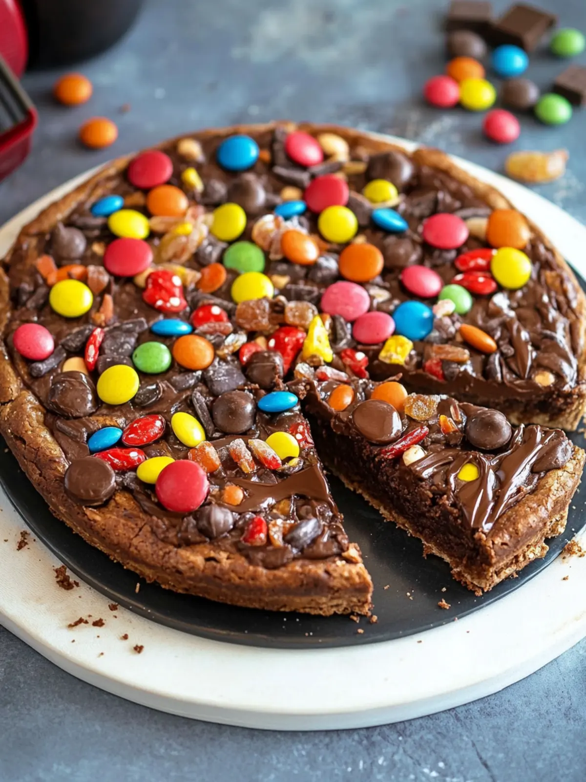 Irresistible Candy Brownie Pizza: Sweeten Your Day! 2 Candy Brownie Pizza