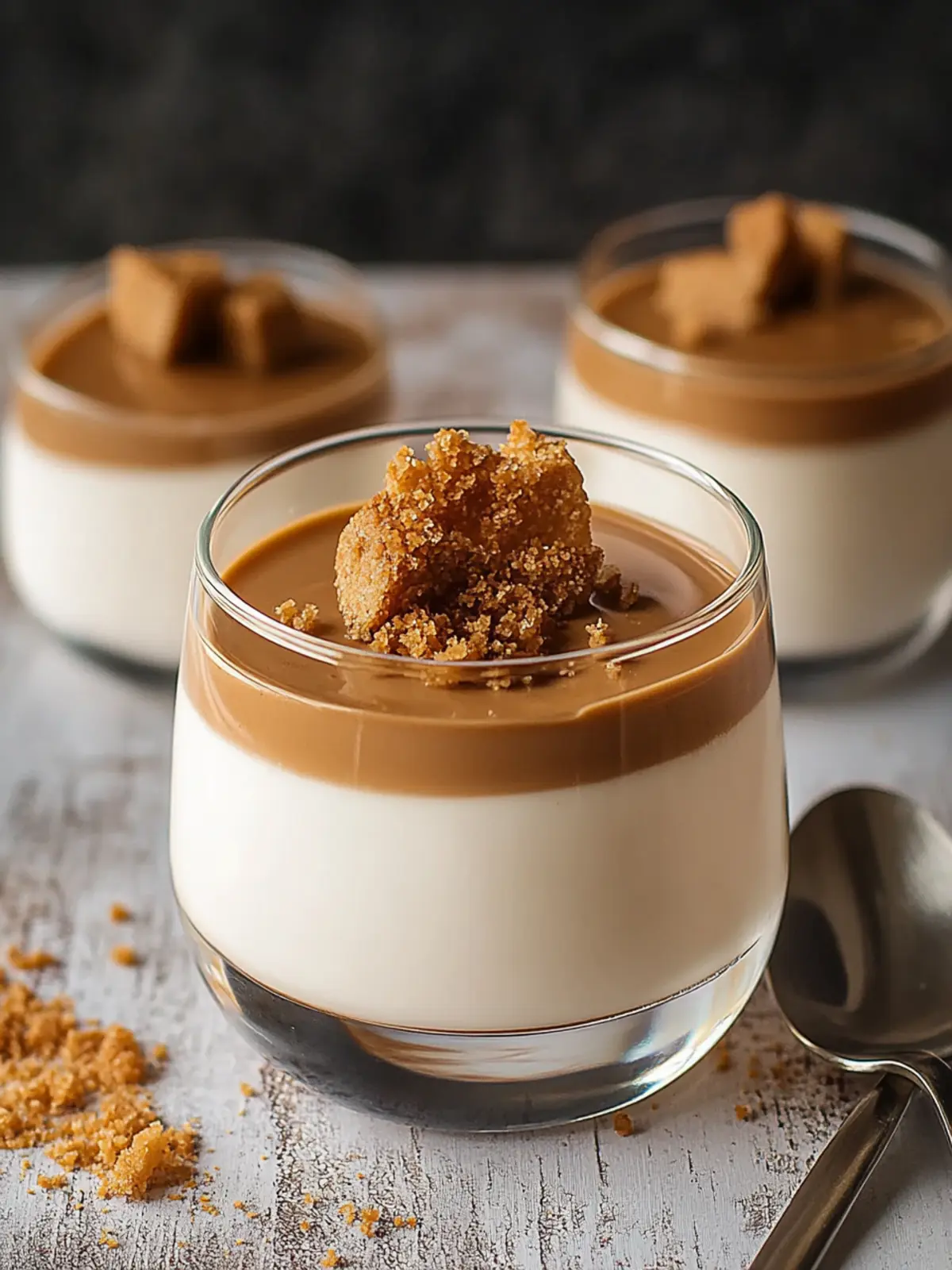 Irresistible Biscoff Panna Cotta with Creamy Caramel Bliss 4 Biscoff Panna Cotta