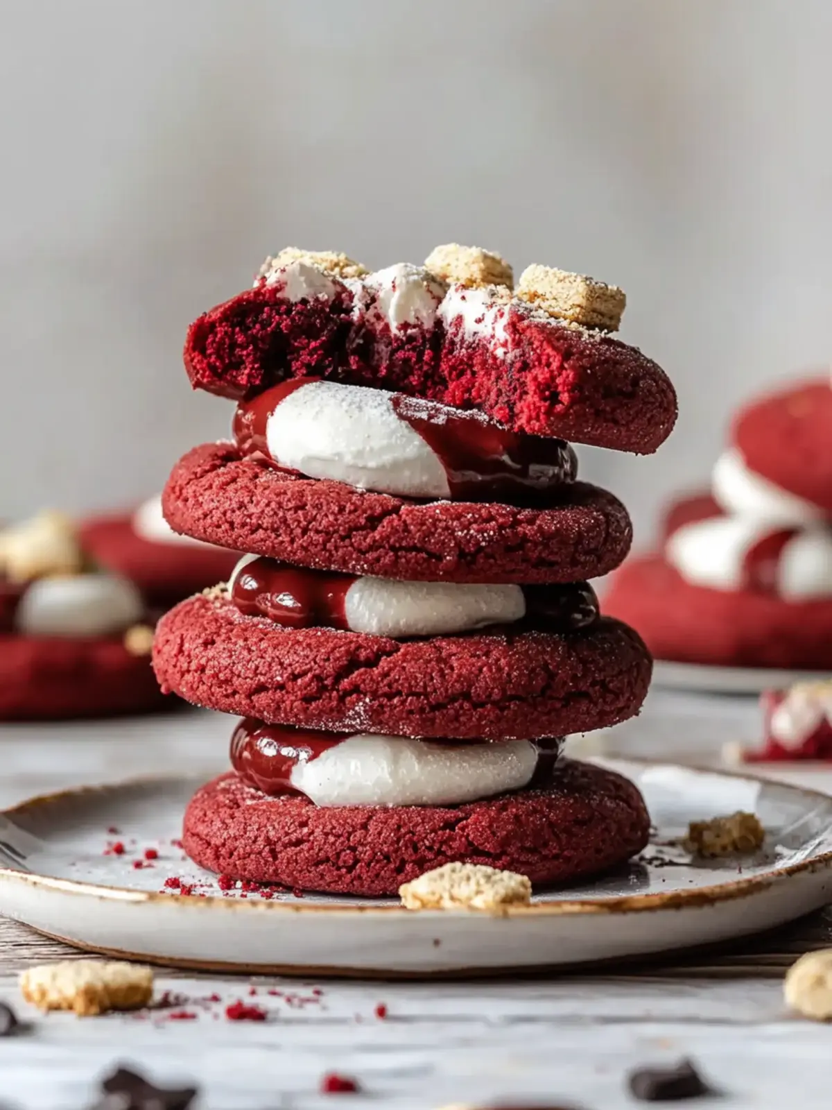 Red Velvet S'mores Cookies That Wow Every Sweet Tooth 5 Red Velvet S’mores Cookies