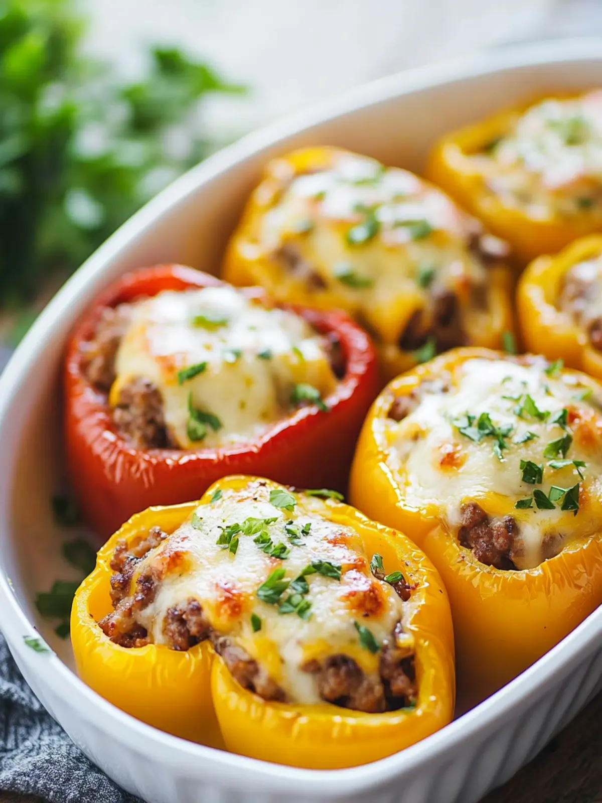 Savory Cheeseburger Stuffed Peppers for a Fun Dinner Tonight 4 Cheeseburger Stuffed Peppers