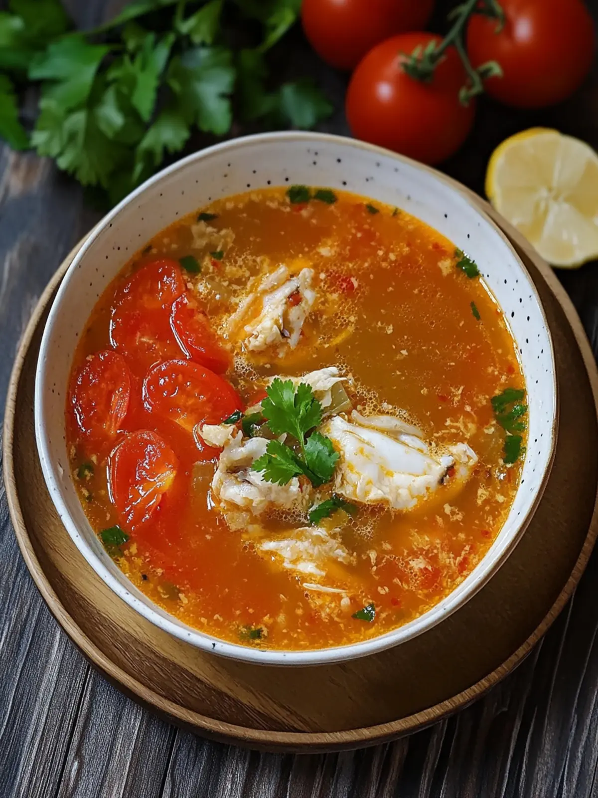 Savory Vietnamese Tomato Crab Soup for Refreshing Summer Days 2 Vietnamese Tomato Crab Soup