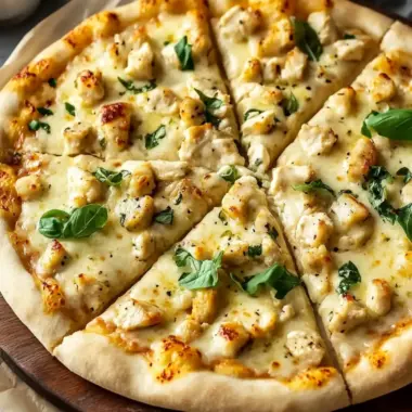Creamy Chicken Alfredo Pizza Recipe for Pizza Lovers 9 Chicken Alfredo Pizza