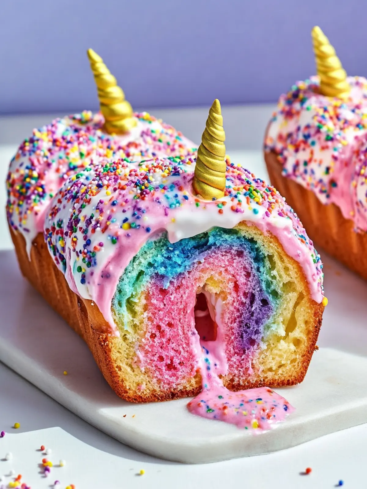 Unicorn Bread: Whimsical Rainbow Banana Delight for All! 3 Unicorn Bread