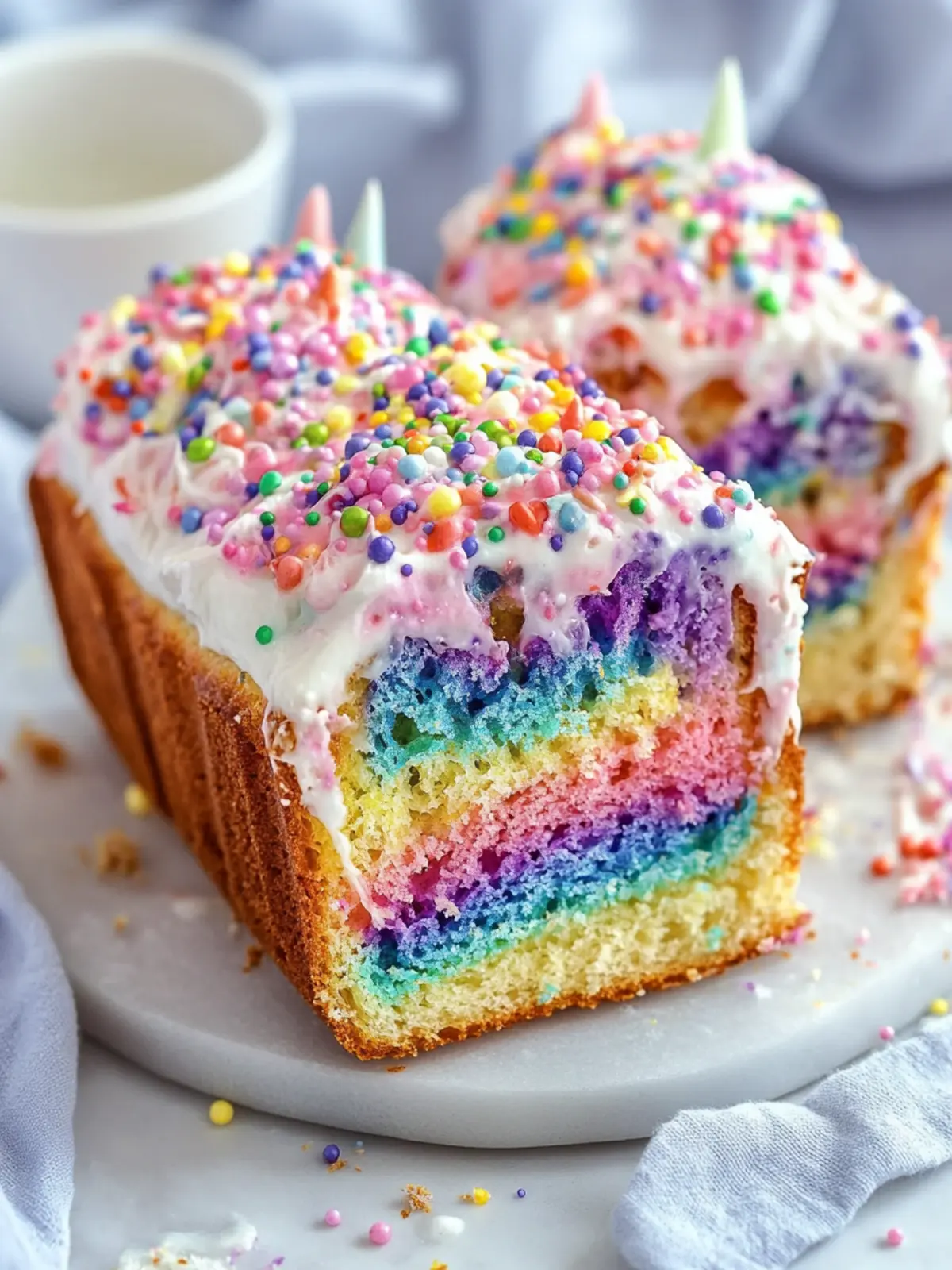 Unicorn Bread: Whimsical Rainbow Banana Delight for All! 4 Unicorn Bread