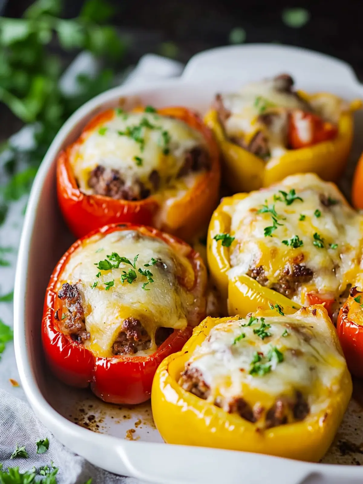 Savory Cheeseburger Stuffed Peppers for a Fun Dinner Tonight 3 Cheeseburger Stuffed Peppers