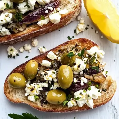 Feta Olive Sardine Toasts for a Flavorful Mediterranean Boost 9 Feta Olive Sardine Toasts