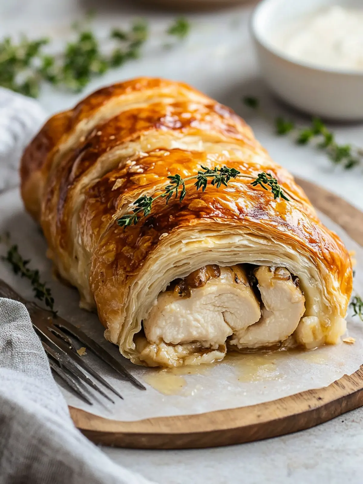 Irresistible Chicken Wellington with Creamy Dijon Sauce 5 Chicken Wellington