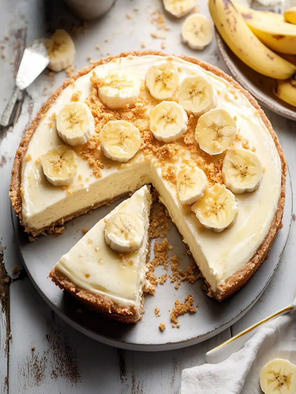 Indulge in Decadence: Banana Pudding Cheesecake Delight 3 Banana Pudding Cheesecake