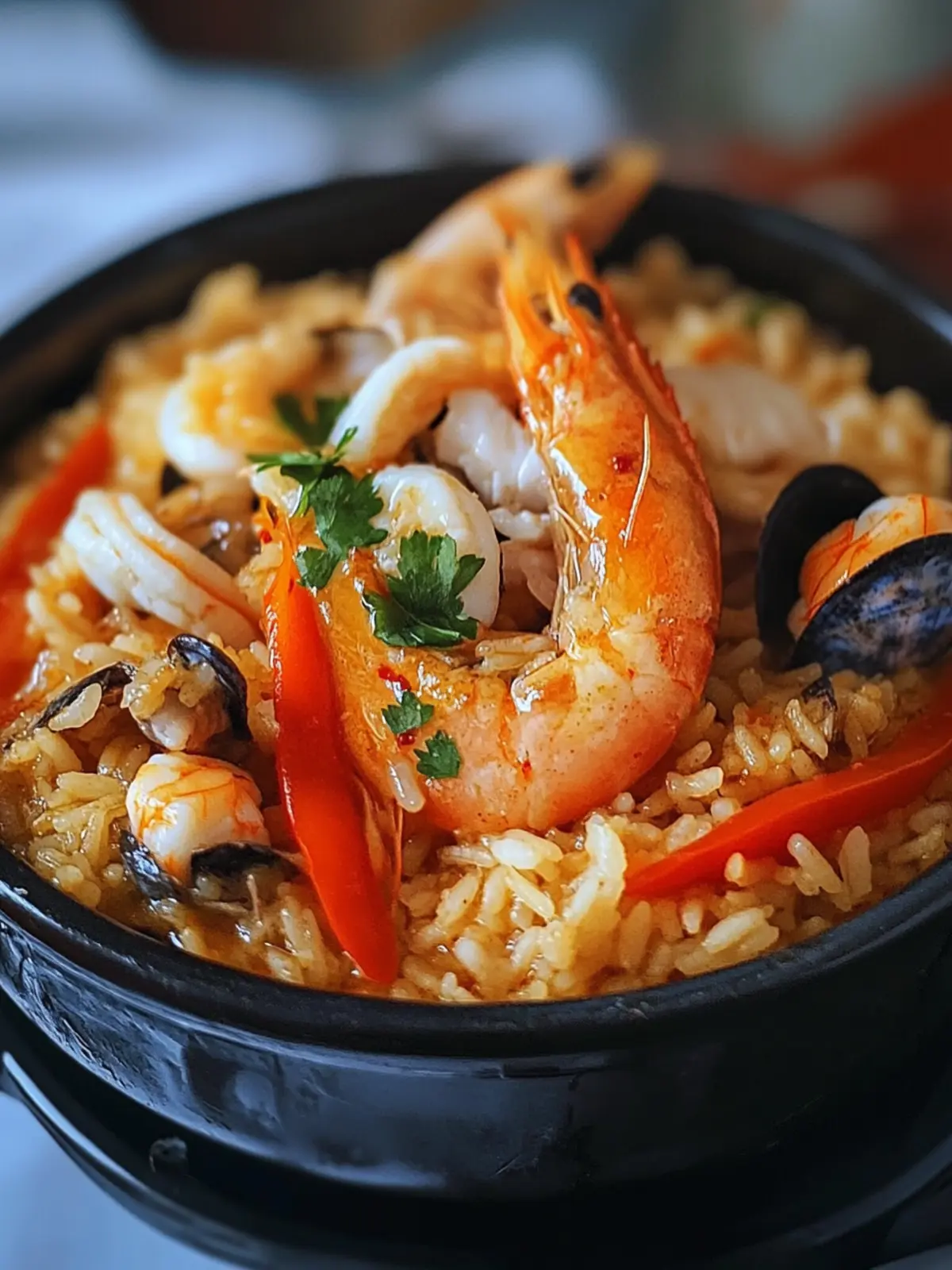 Seafood Rice Delight: Irresistibly Creamy and Flavor Packed 4 Seafood Rice