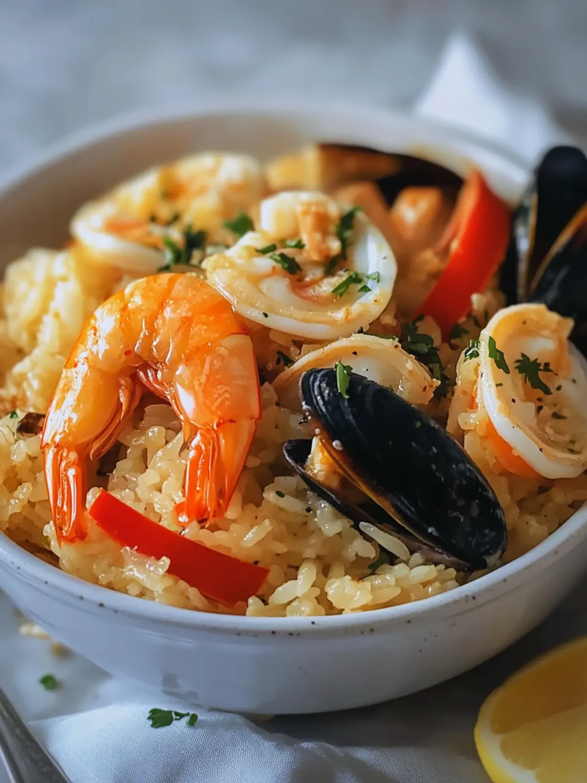 Seafood Rice Delight: Irresistibly Creamy and Flavor Packed 2 Seafood Rice