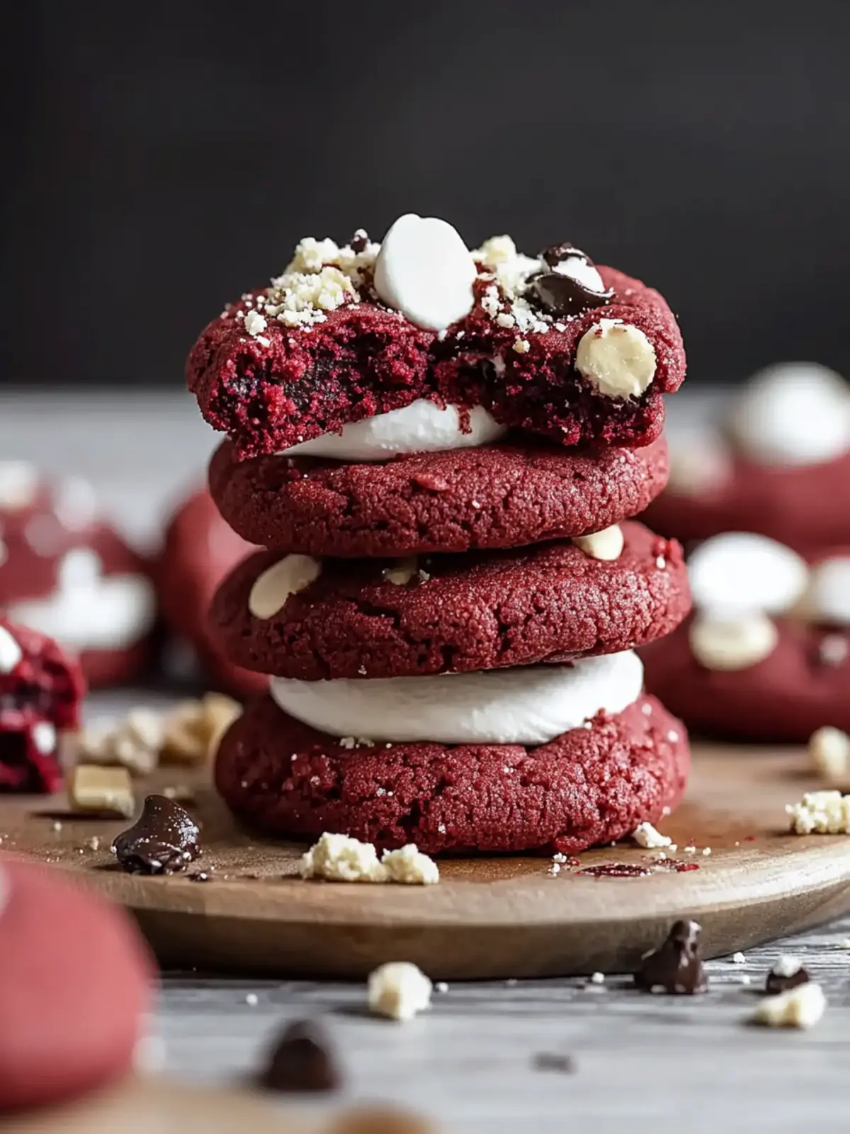 Red Velvet S'mores Cookies That Wow Every Sweet Tooth 3 Red Velvet S’mores Cookies