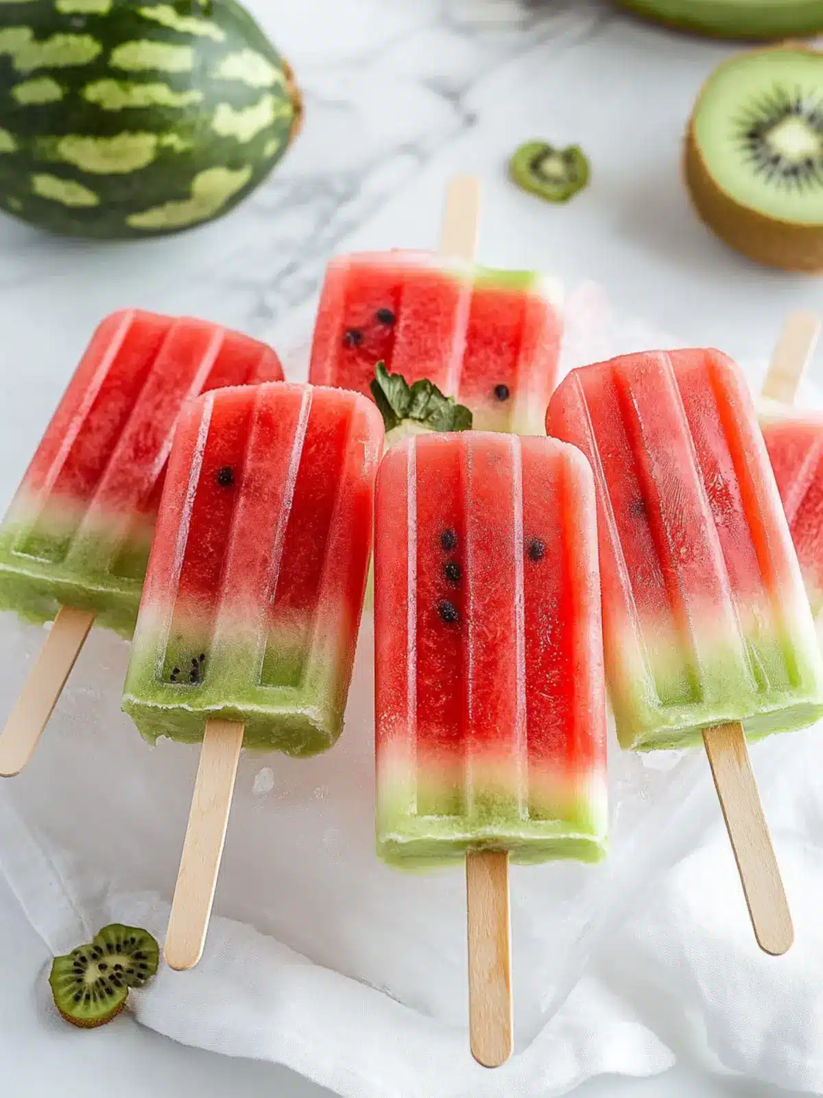 Delicious Watermelon Kiwi Popsicles That Beat the Heat 4 Watermelon Kiwi Popsicles