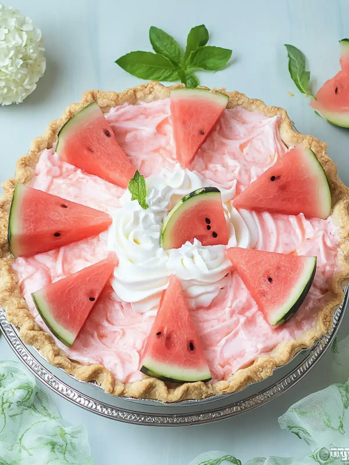 Refreshing Watermelon Pie: Easy, No-Bake Summer Delight 2 Watermelon Pie