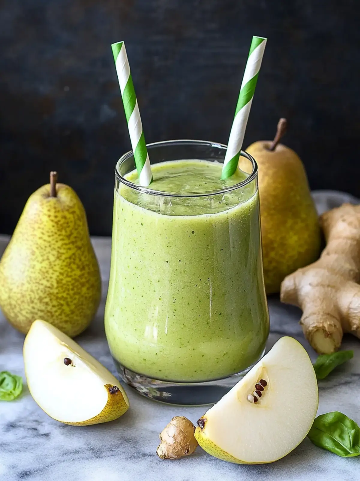 Revitalize Your Day with a Pear Ginger Smoothie Delight 3 Pear Ginger Smoothie