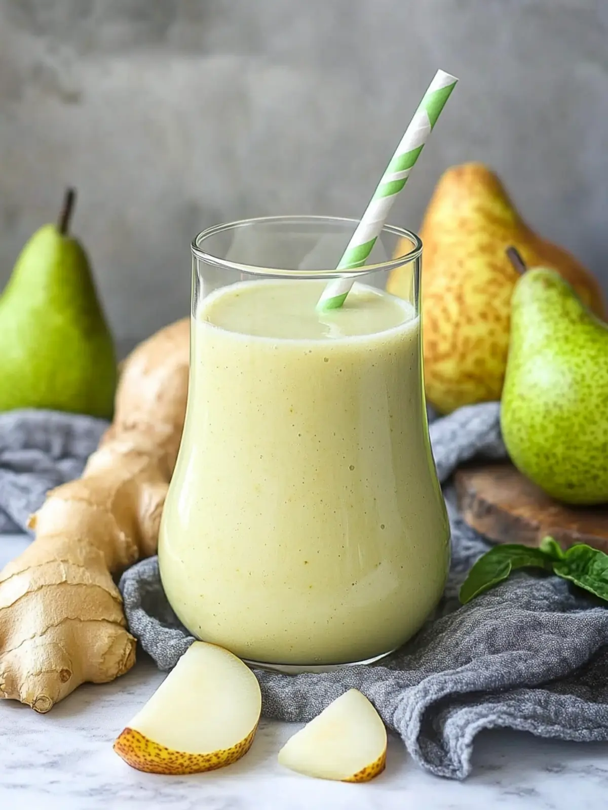 Revitalize Your Day with a Pear Ginger Smoothie Delight 4 Pear Ginger Smoothie